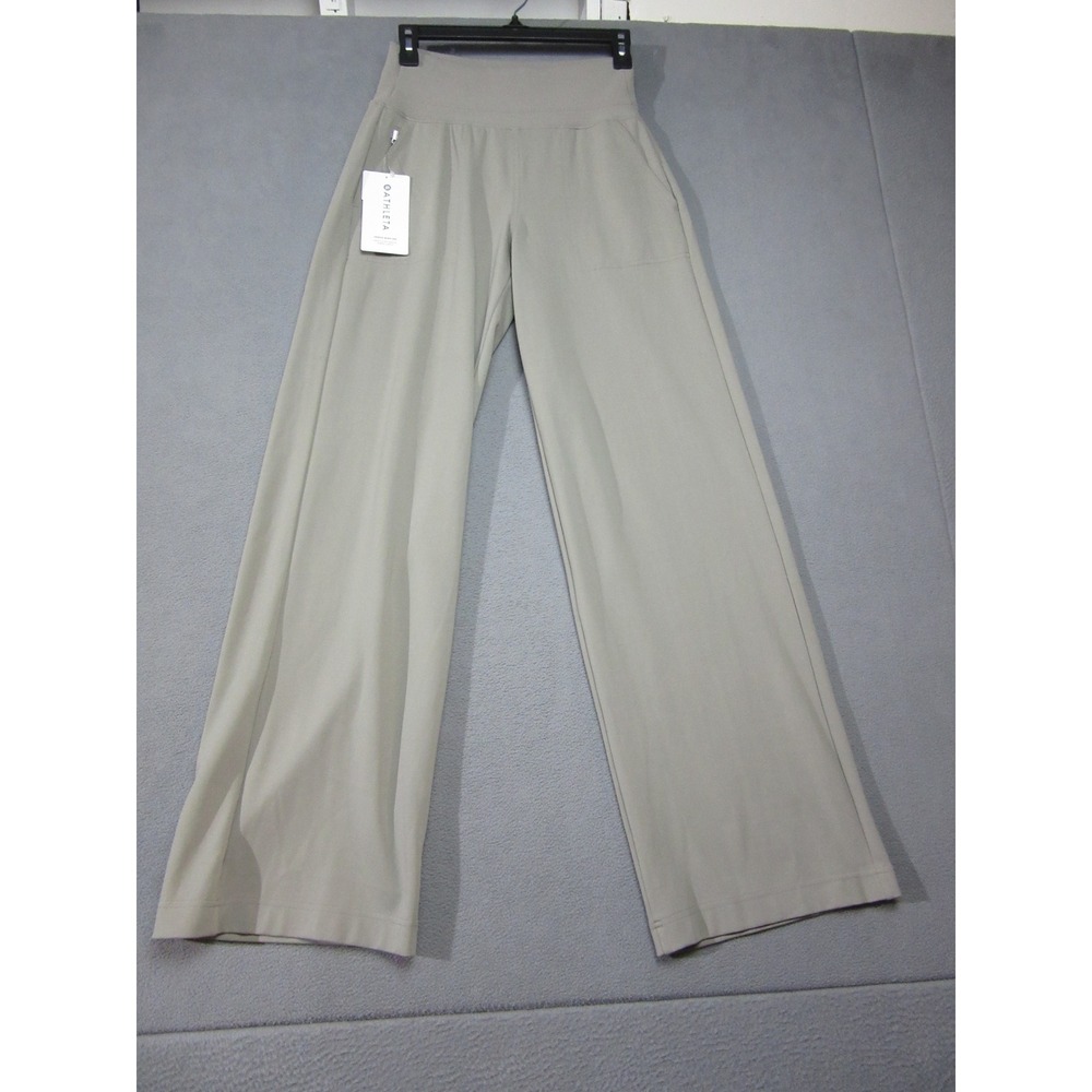 Athleta  Pants Womens XS Beige Venice Wide Leg New High Rise Stretch Athleisure